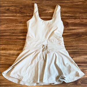 Sage Green Tennis Dress with Drawstring Waist POPFLEX Size Small